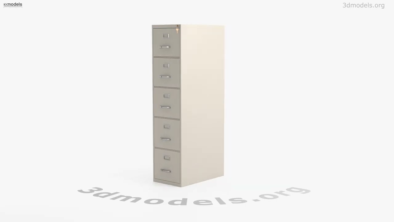 File Cabinet 3D model by 3DModels.org