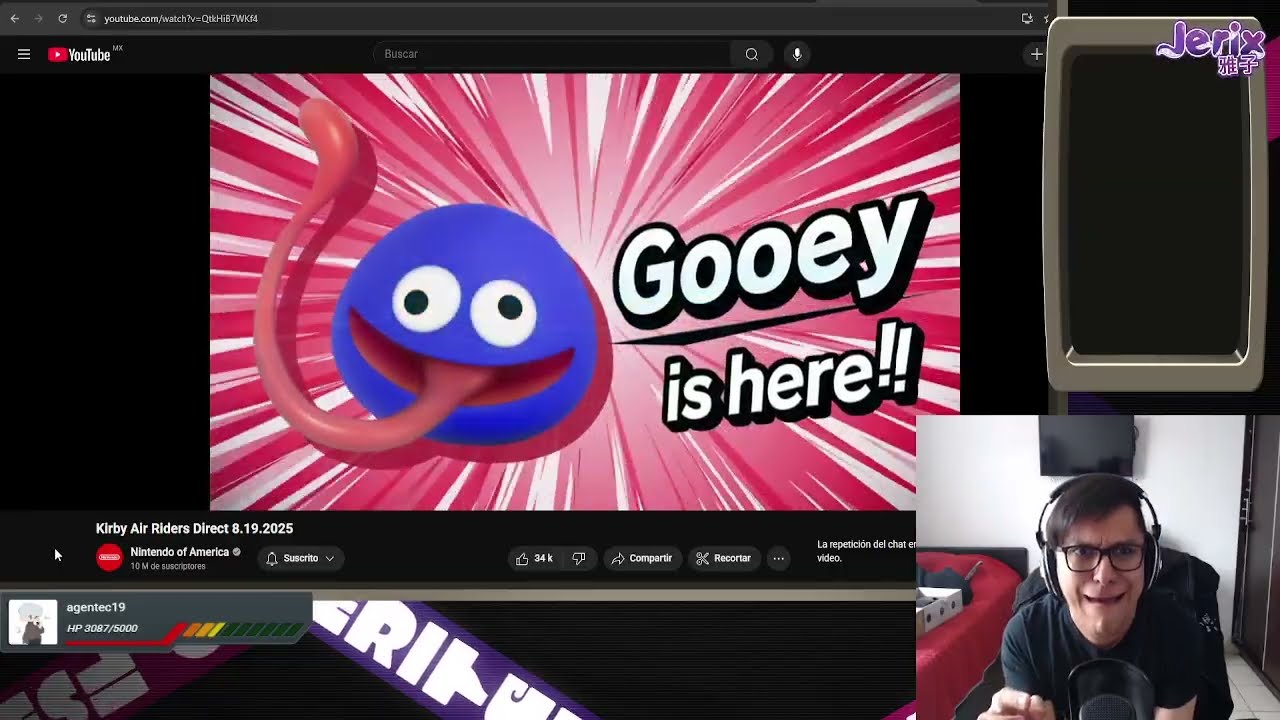 Jerix Reacciona: Kirby Air Riders Direct 8.19.2025 de @NintendoAmerica