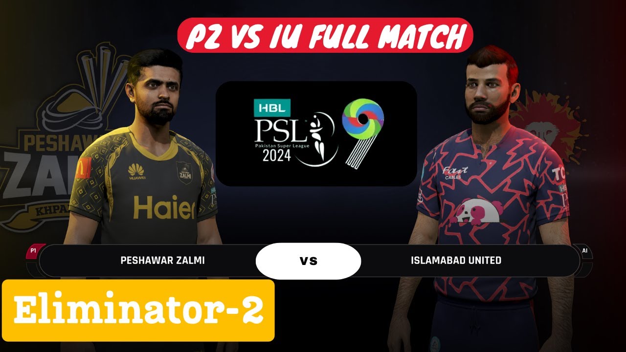 Peshawar Zalmi vs Islamabad United | Eliminator 2 | PSL 2024 | Cricket 24 Gameplay
