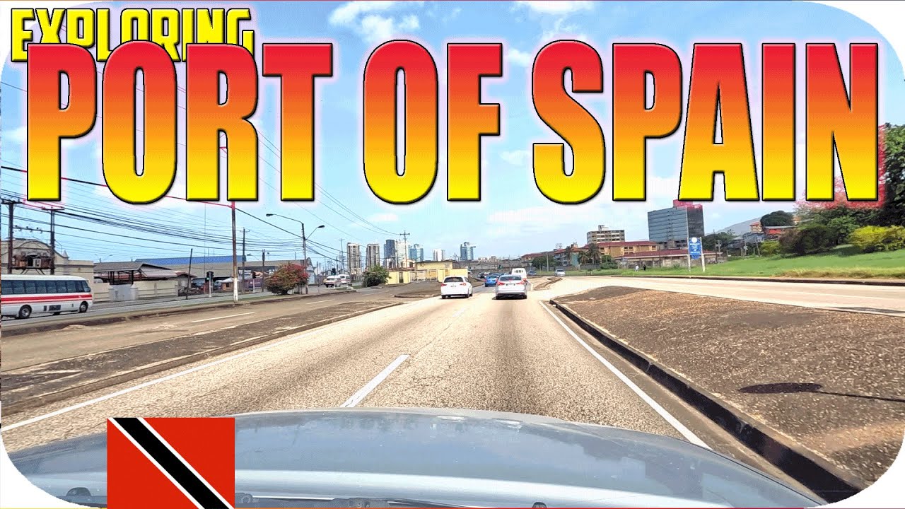 Driving  through and around Port Of Spain from Laventille