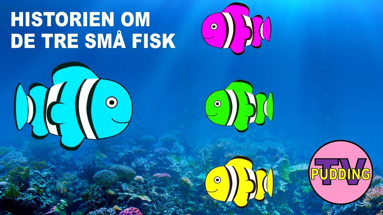 Historien om de tre små fisk | Norske barnesanger