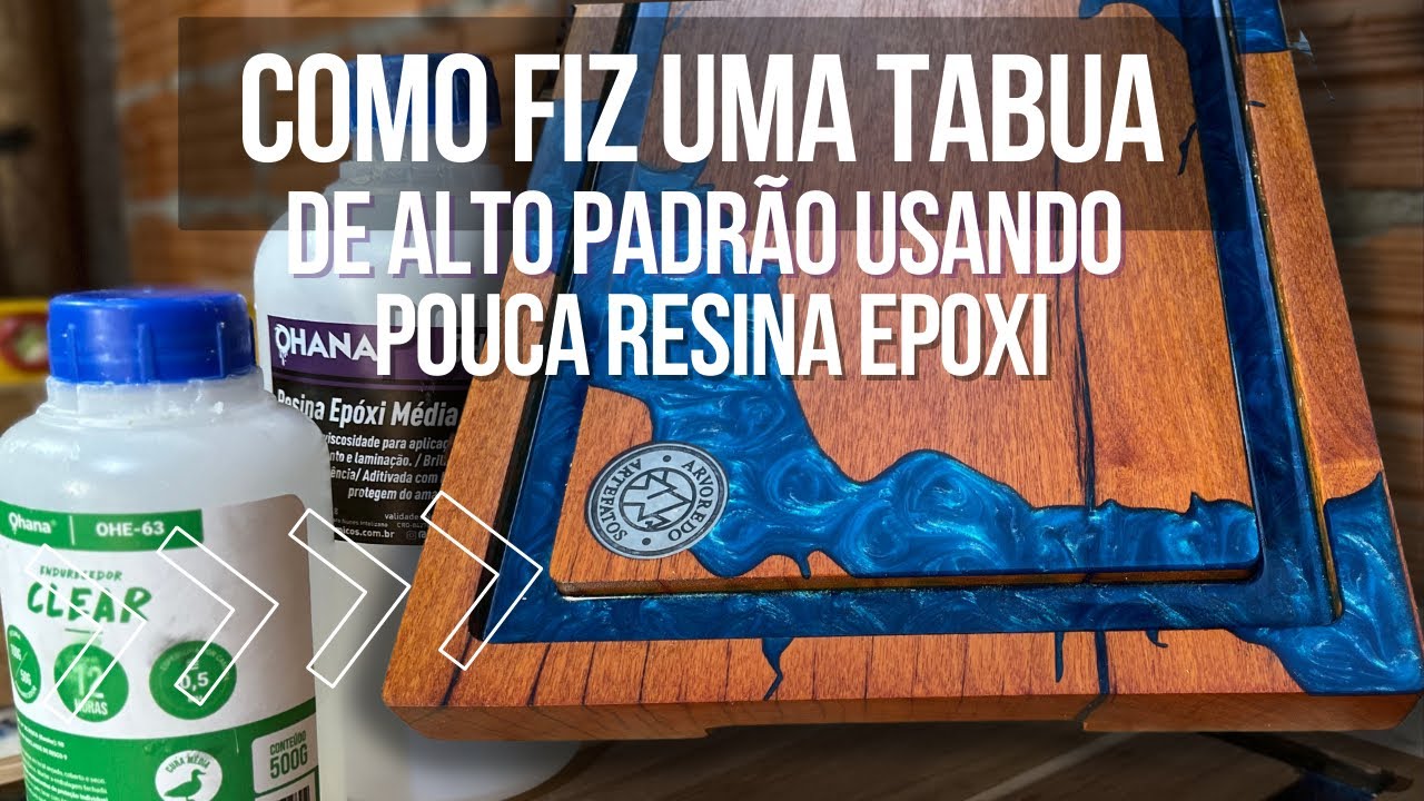 TABUA RESINADA - PROJETO SIMPLES E LUXUOSO#epoxy