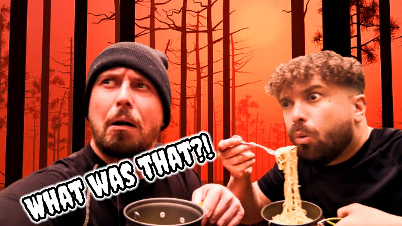 ghosts or lack of sleep? you decide! |Forest wild camp and fire 🔥
