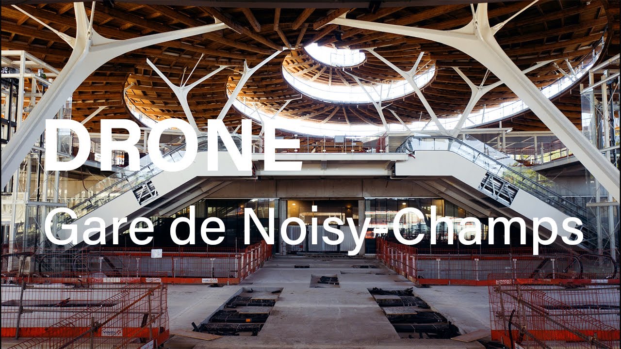 DRONE | Noisy-Champs – Découvrez la future gare du Grand Paris Express