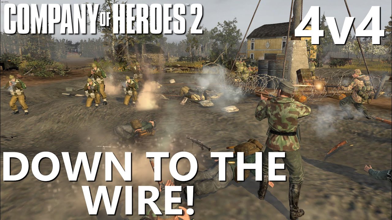 Down to the Wire! CoH2 4 Crazy 4v4! (Company of Heroes 2)