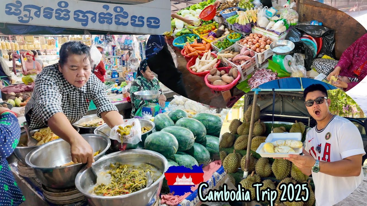 ផ្សារណាត់ខេត្តបាត់ដំបង Tour | Battambang Market Tour | (4K) 🇰🇭