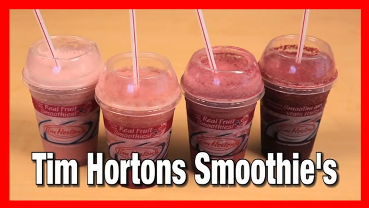 Tim Hortons Mixed Berry Fruit Smoothie - taste Test | KBDProductionsTV