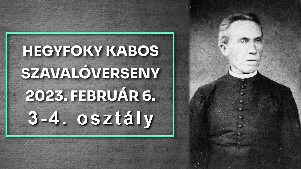 Hegyfoky Kabos szavalóverseny 3-4 osztály