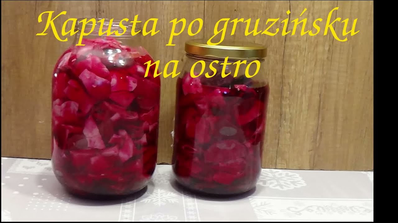 Chrupiąca kapusta po gruzińsku na ostro, smaczny dodatek do obiadu.
