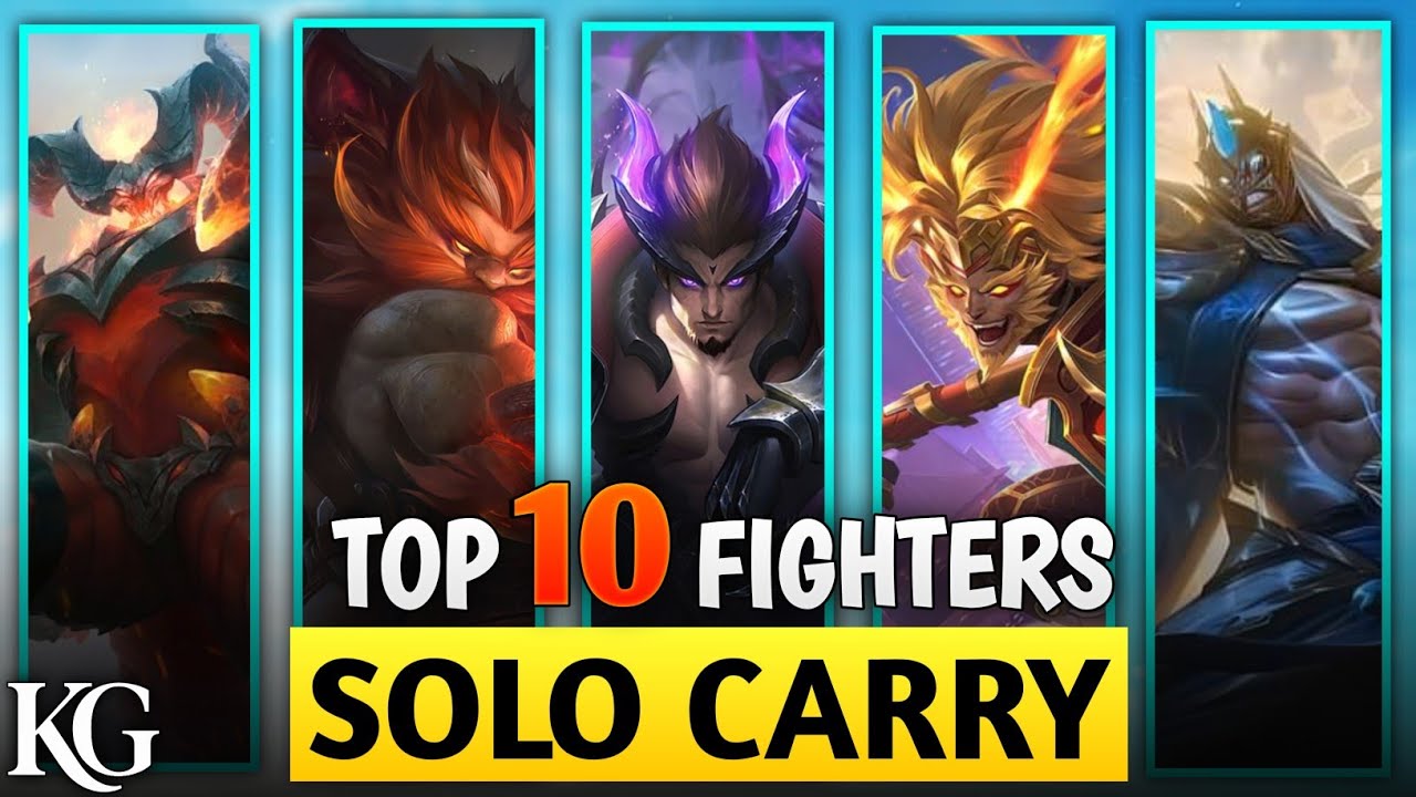TOP 10 FIGHTERS WHO CAN SOLO CARRY IN MLBB/MOBA 5V5