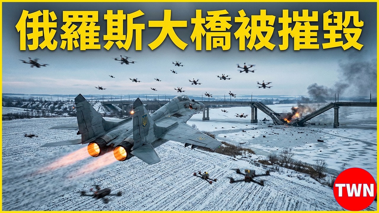 烏克蘭戰機重擊俄羅斯命脈大橋！俄軍慘遭重創 震撼畫面曝光！
