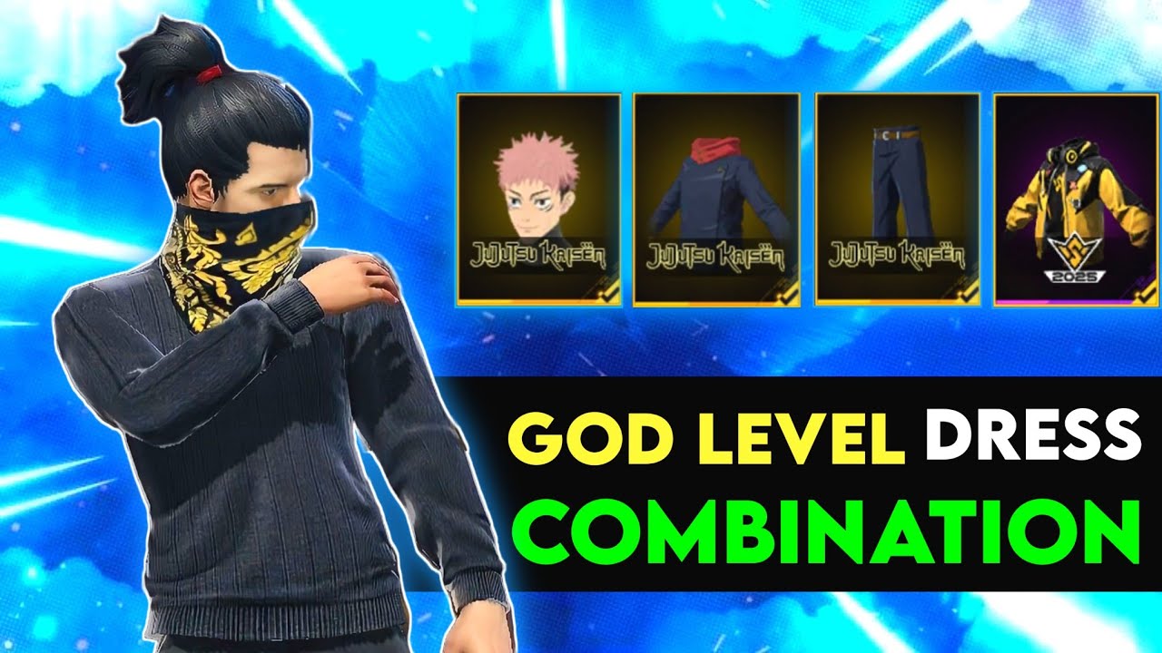 God Level Dress Combination | No Top Up Dress Combination | Free Fire Dress Combination 