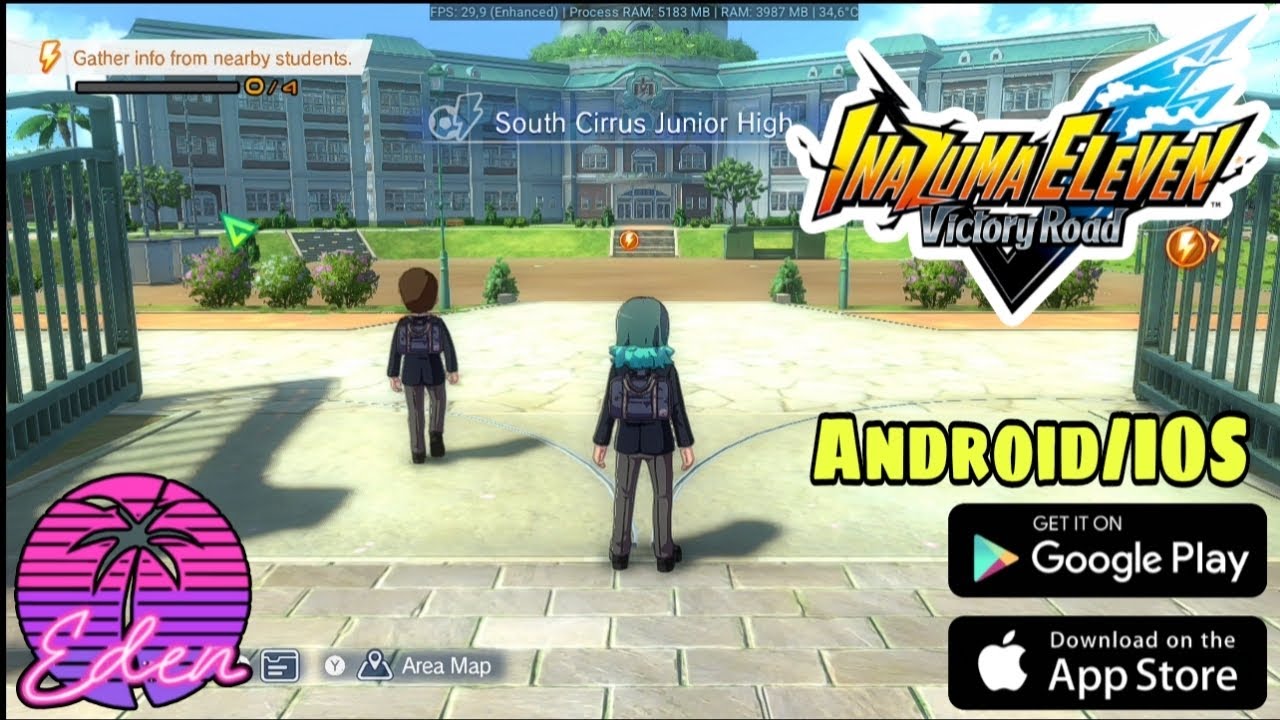 Inazuma Eleven Victory Road Gameplay On ANDROID/MOBILE 🔵 Eden Android