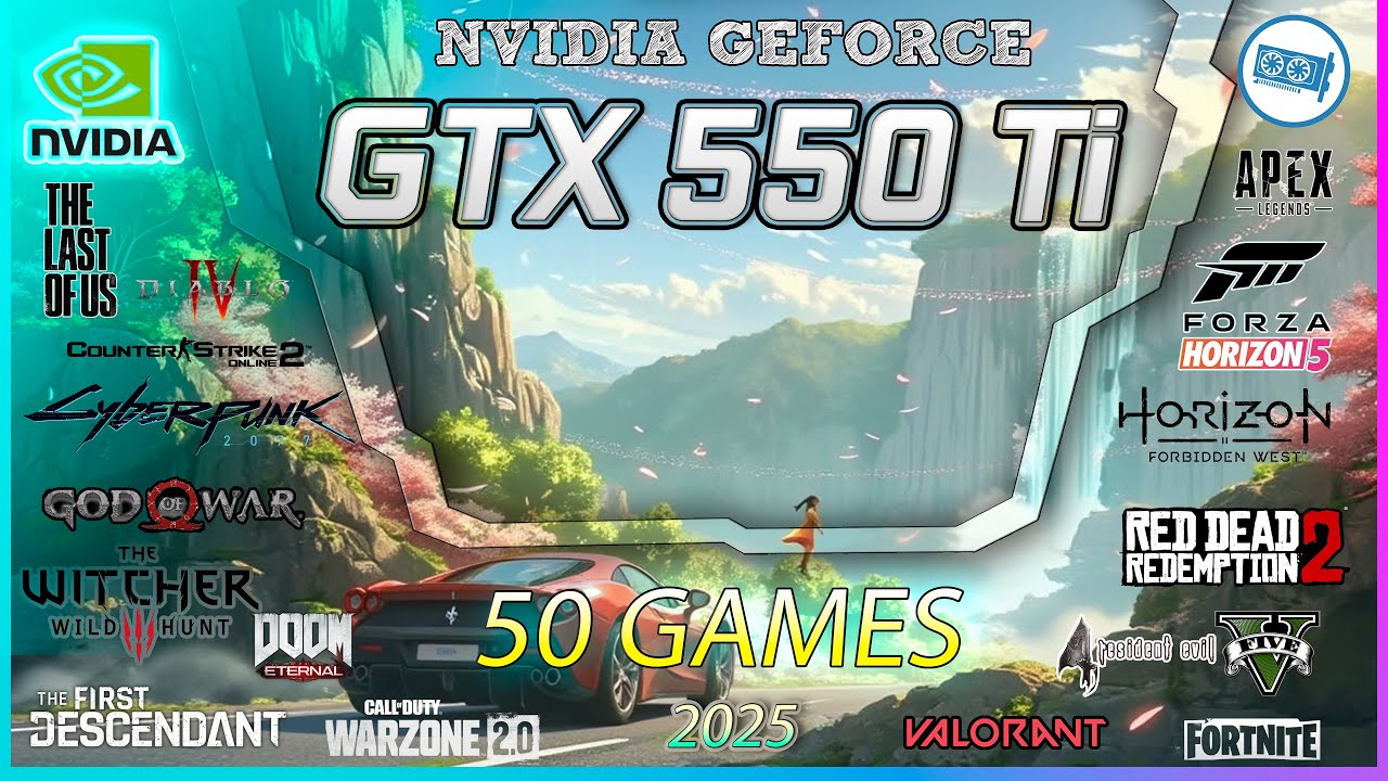 Can NVIDIA GeForce GTX 550 Ti 1GB Handle 50 GAMES in 2025?
