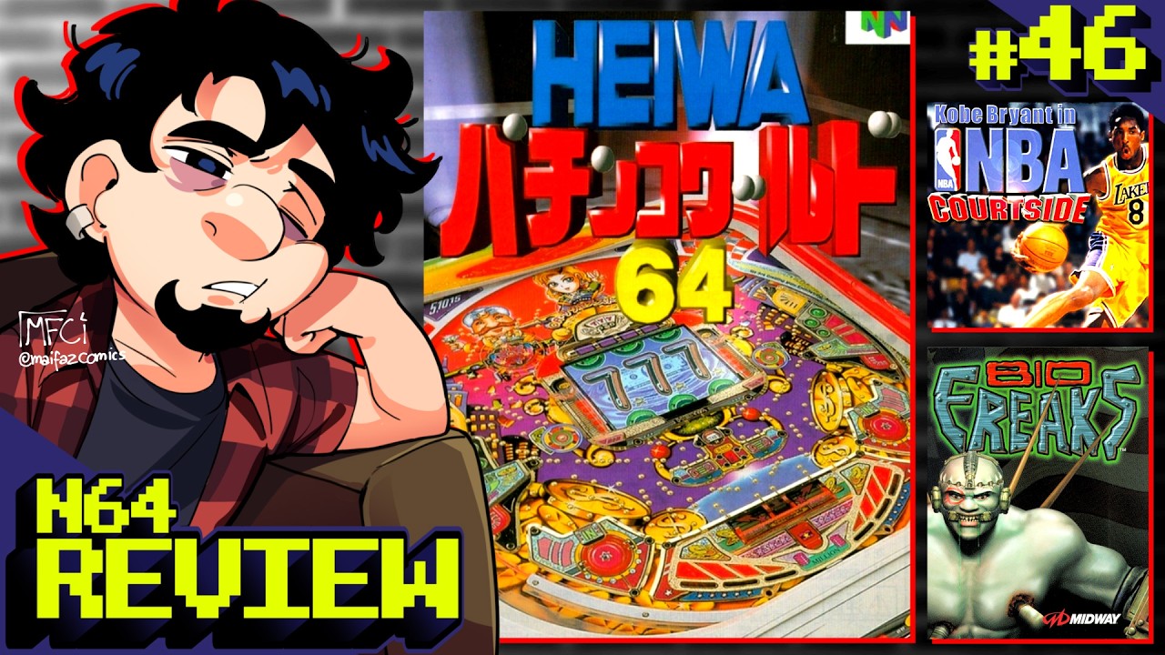 Zerando64 - Heiwa Pachinko World 64 | Kobe Bryant NBA Courtside | Bio FREAKS (análise)