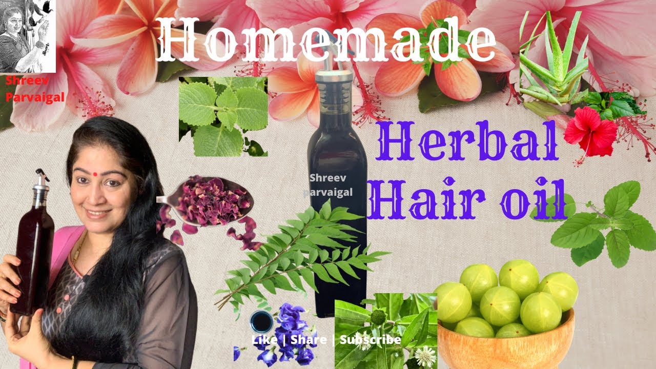Homemade herbal hairoil for fast hair growth | alovera & amla | reverse grey hair | srividya S