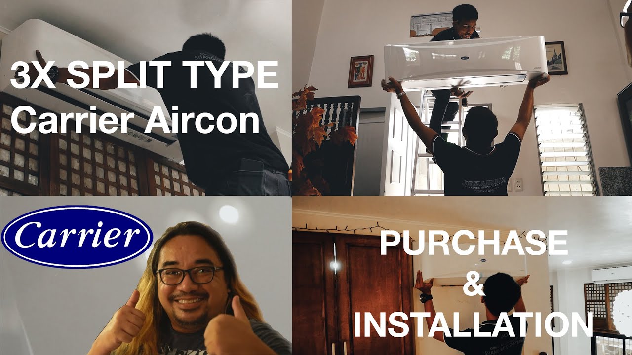 3 CARRIER Split Type Aircon Purchase and Installation │Water Snake 101