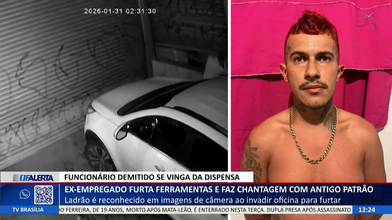 DF ALERTA - Ex-empregado furta ferramentas e faz chantagem com antigo patrão
