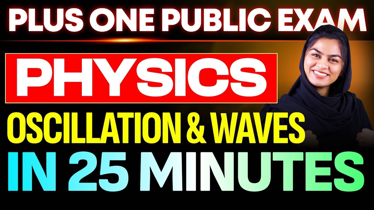 Plus One Physics | Oscillation & Waves Short Summary | Eduport Plus One