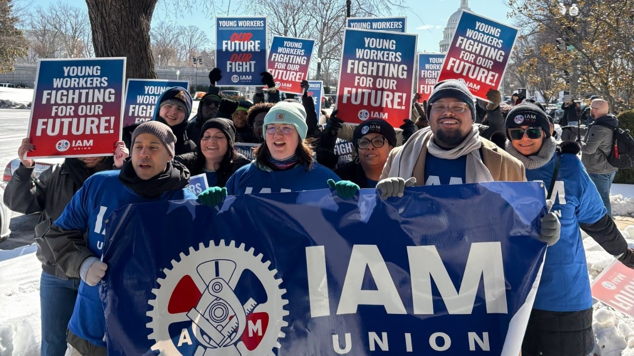 IAM Union Helps Power Young Workers March in D.C.