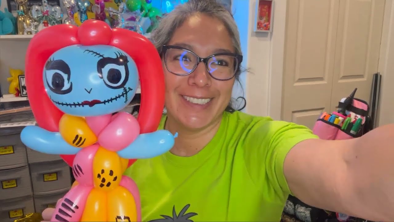 Sally de nightmare before Christmas tutorial de Globoflexia
