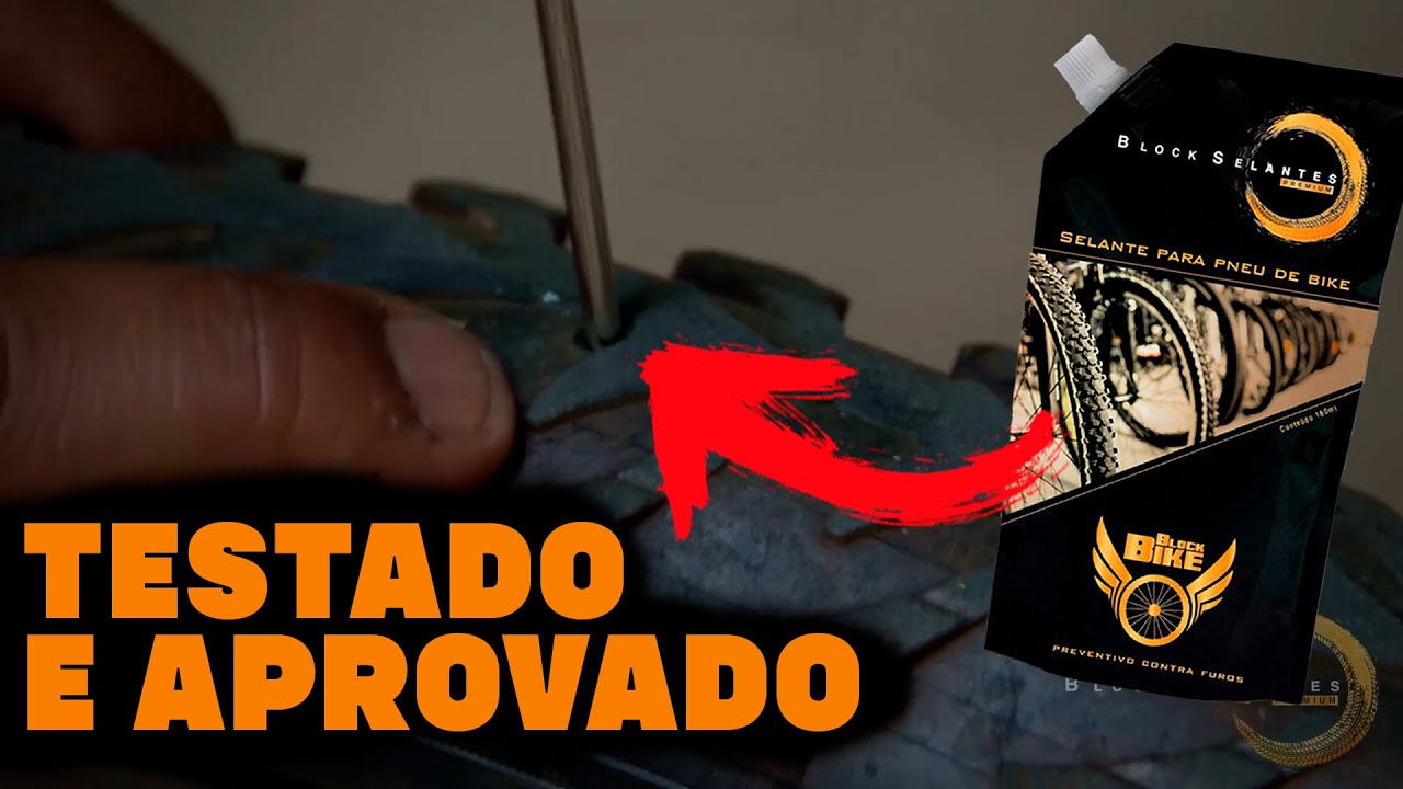 SELANTE DE PNEU DE BIKE - BLOCK BIKE (LANÇAMENTO, O MELHOR)