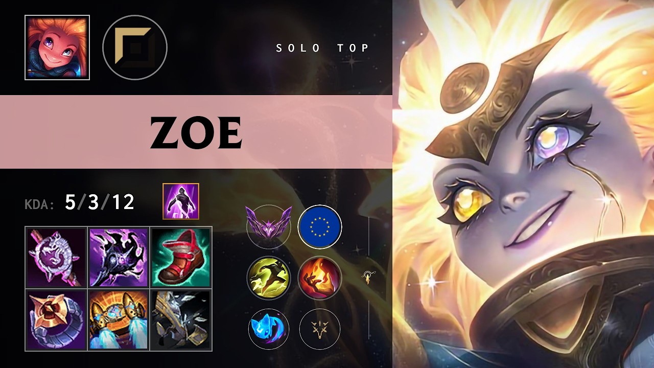 Zoe Top vs Darius - EUW Master Patch 26.11