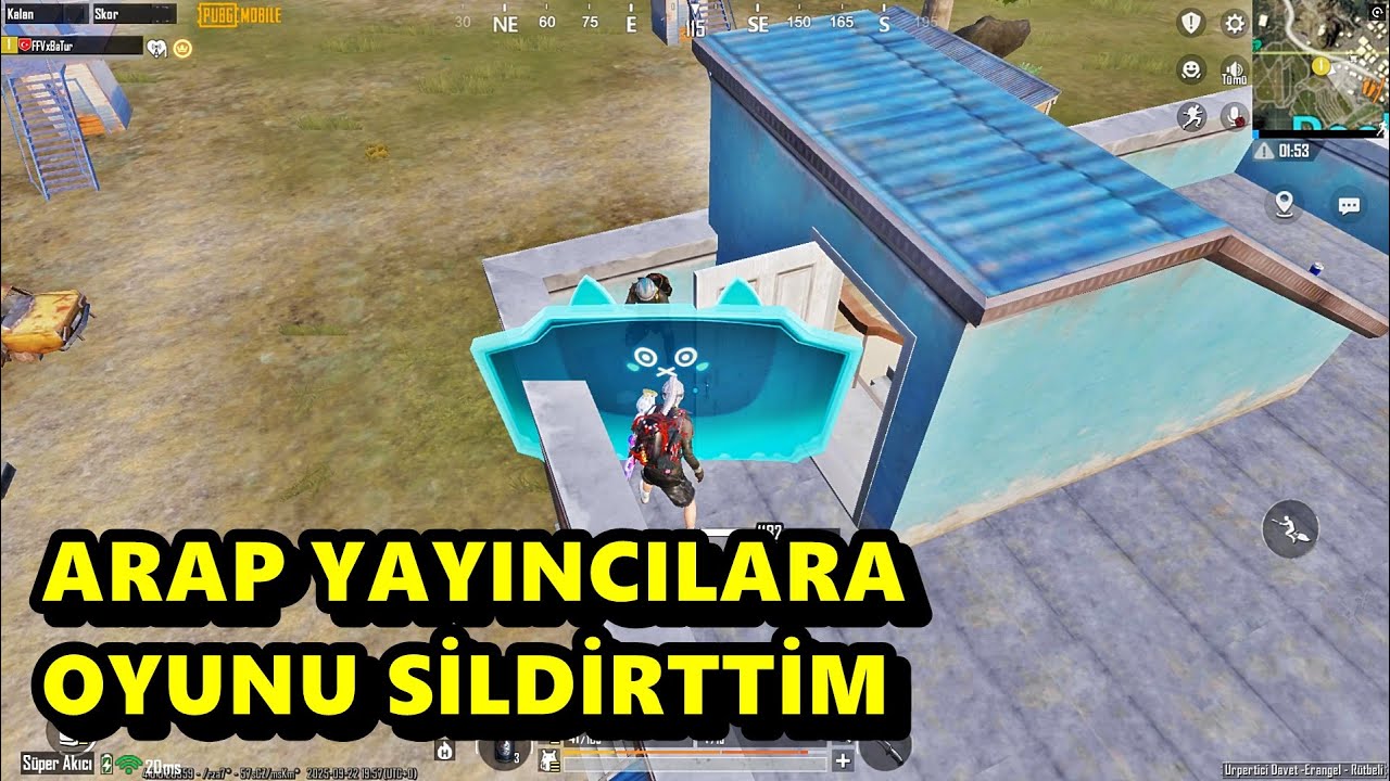 ARAP YAYINCILARA OYUNU SİLDİRTTİM M&Uuml;THİŞ MA&Ccedil; BATUR GAME SOLO SQUAD PUBG MOBİLE