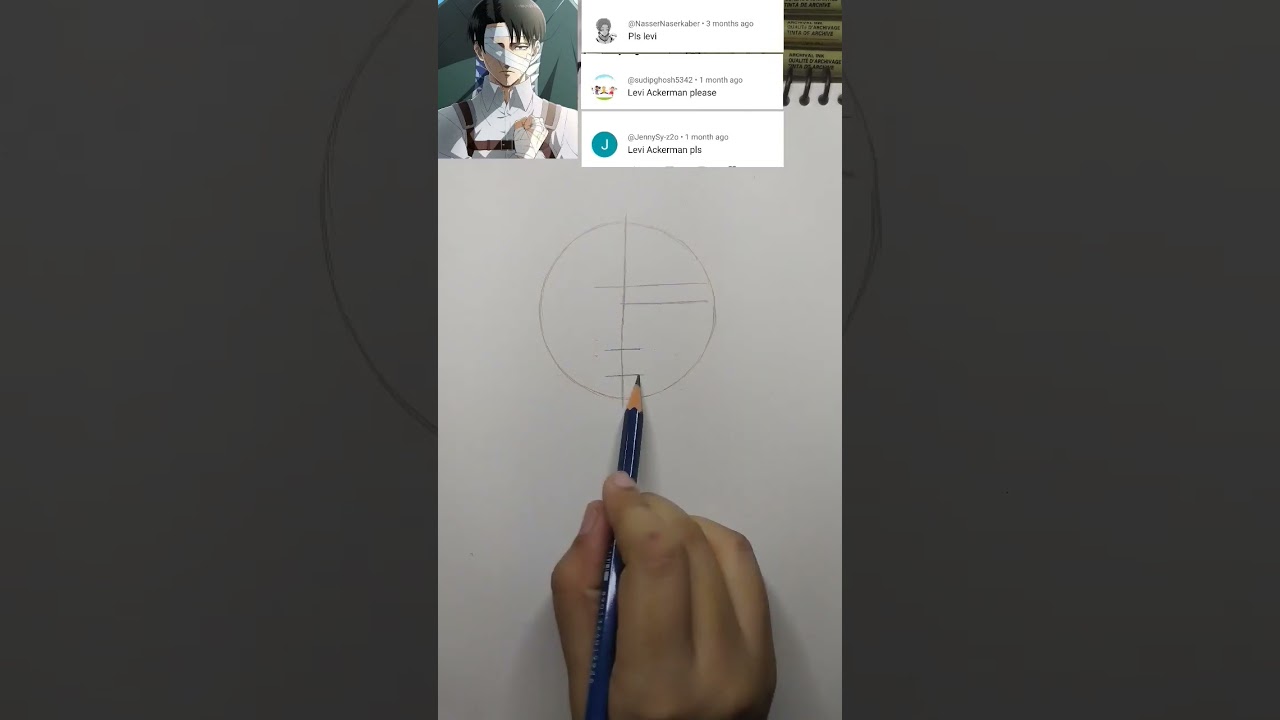 how to draw Levi Ackerman #levi #leviackerman #aot #attackontitan #viralvideo #shorts #anime #eren