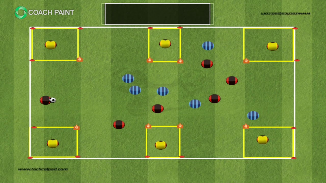 6v6+6 Possession Warm-Up Game
