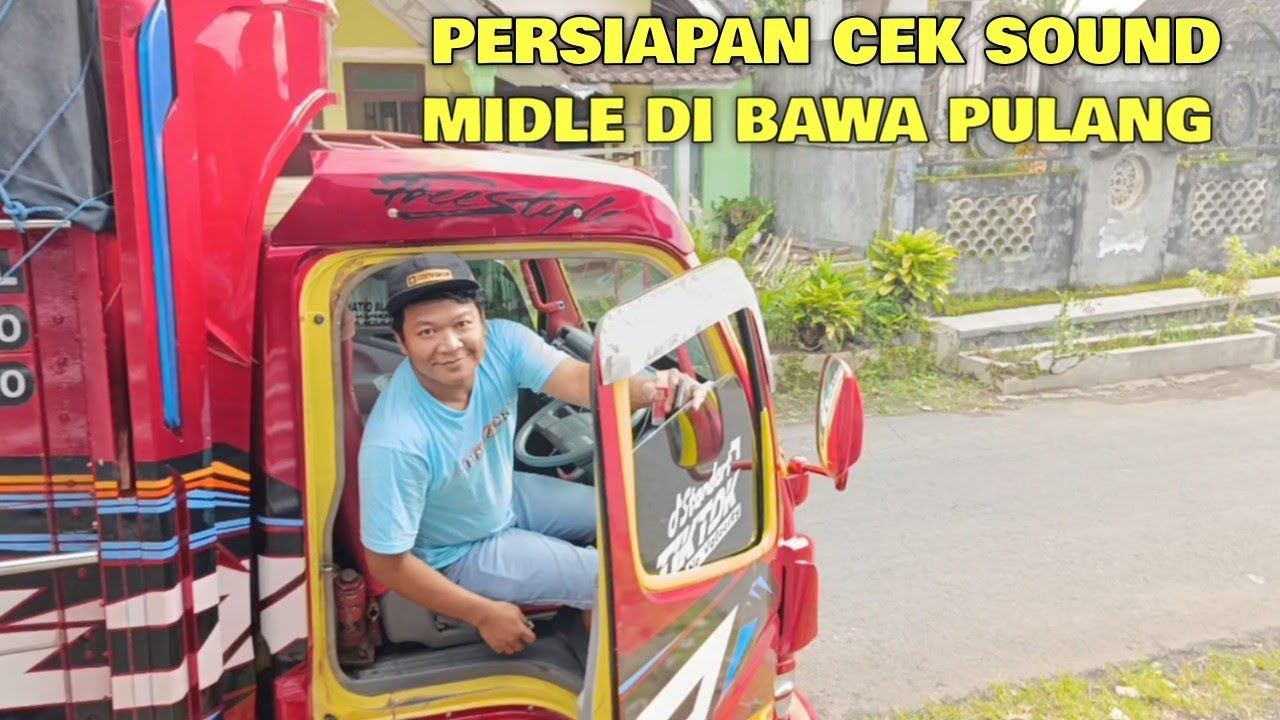 Persiapan cek sound sumber sewu midle Mahardika pro di bawa pulang