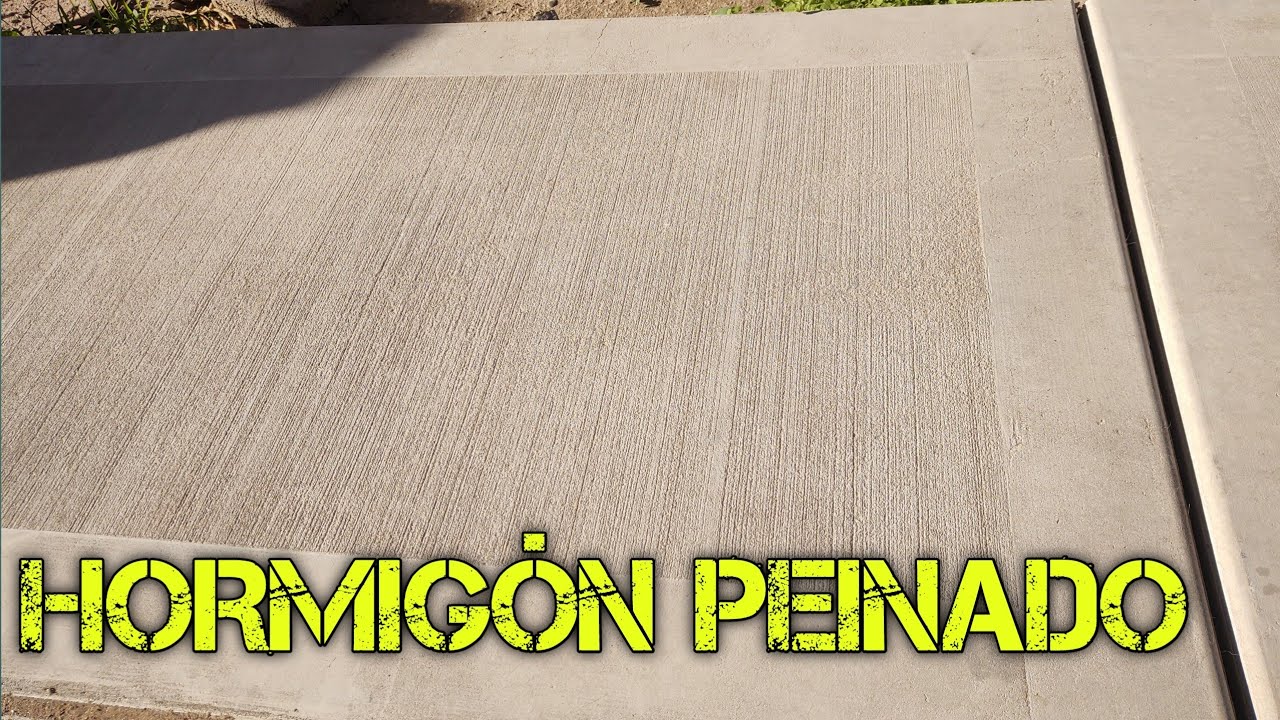 COMO HACER VEREDA DE HORMIGÓN PEINADO