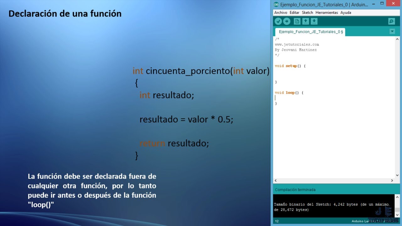 Uso de Funciones en Arduino - Tutorial