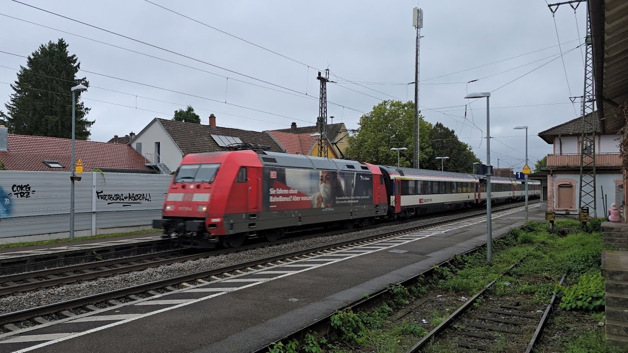 DB 101 115 am EC 8, DB Cargo 193er & 185er mit Pfeifkonzert und weiterer Zugverkehr 