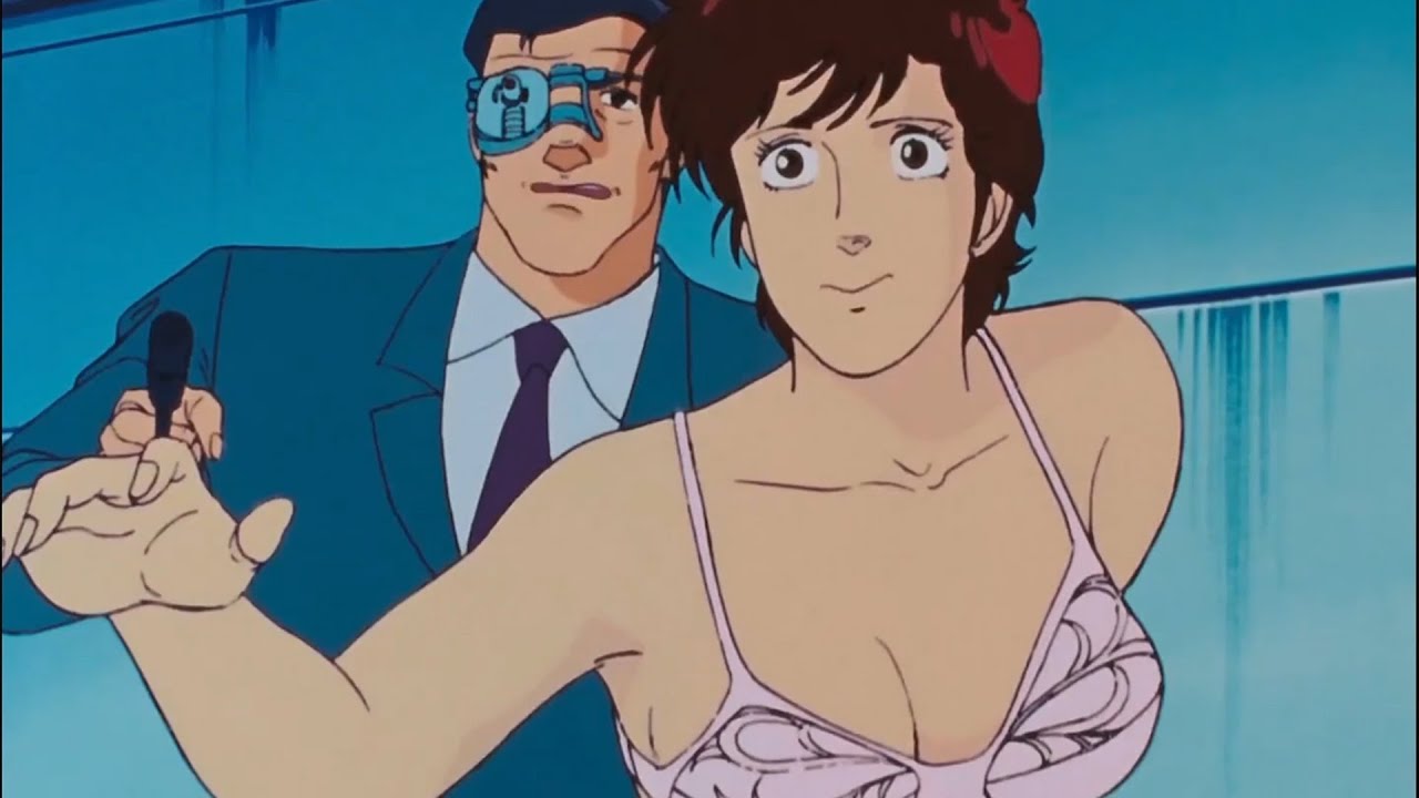 シティーハンター || 着替え中に罠に落ちた槇村 香、冴羽 獠は悪者を倒すために船を撃ち抜いた [ City Hunter Anime ]