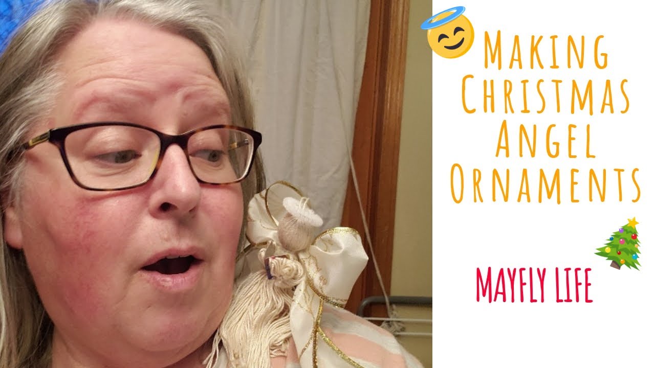 Making Christmas Tree Angel Ornaments