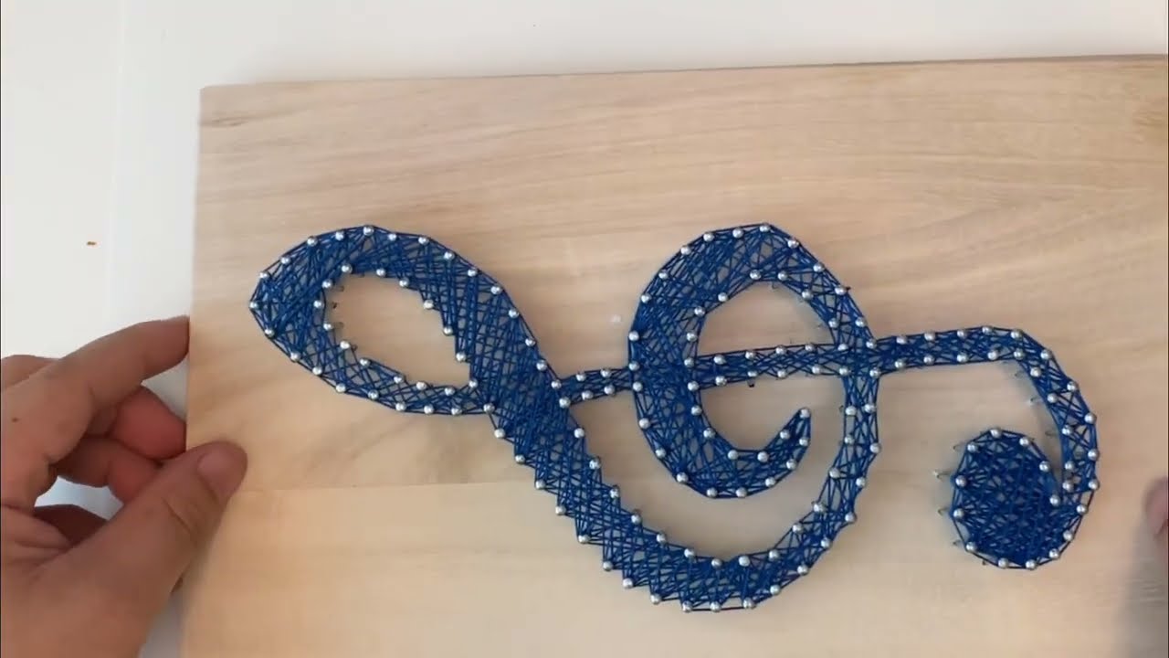 DIY string art music note l string art l tutorial l string art letter