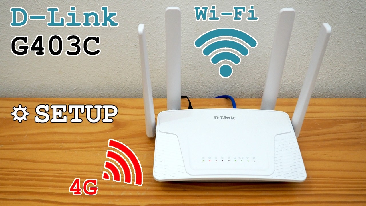 D-Link G403C 4G Router Wi-Fi • Unboxing, installation, configuration and test