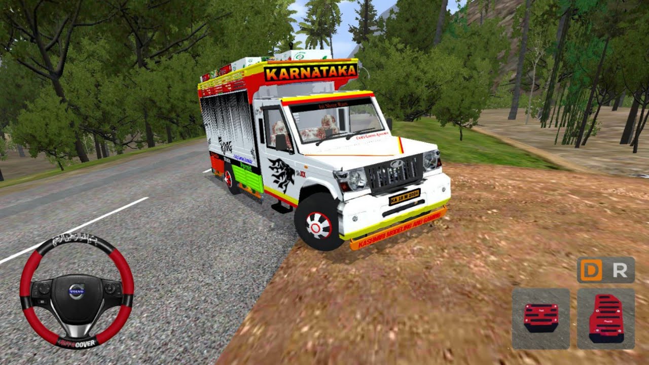 Mahindra Bolero Apple Load Truck - Offroad Driving Gameplay 😱 - Bus Simulator Indonesia 