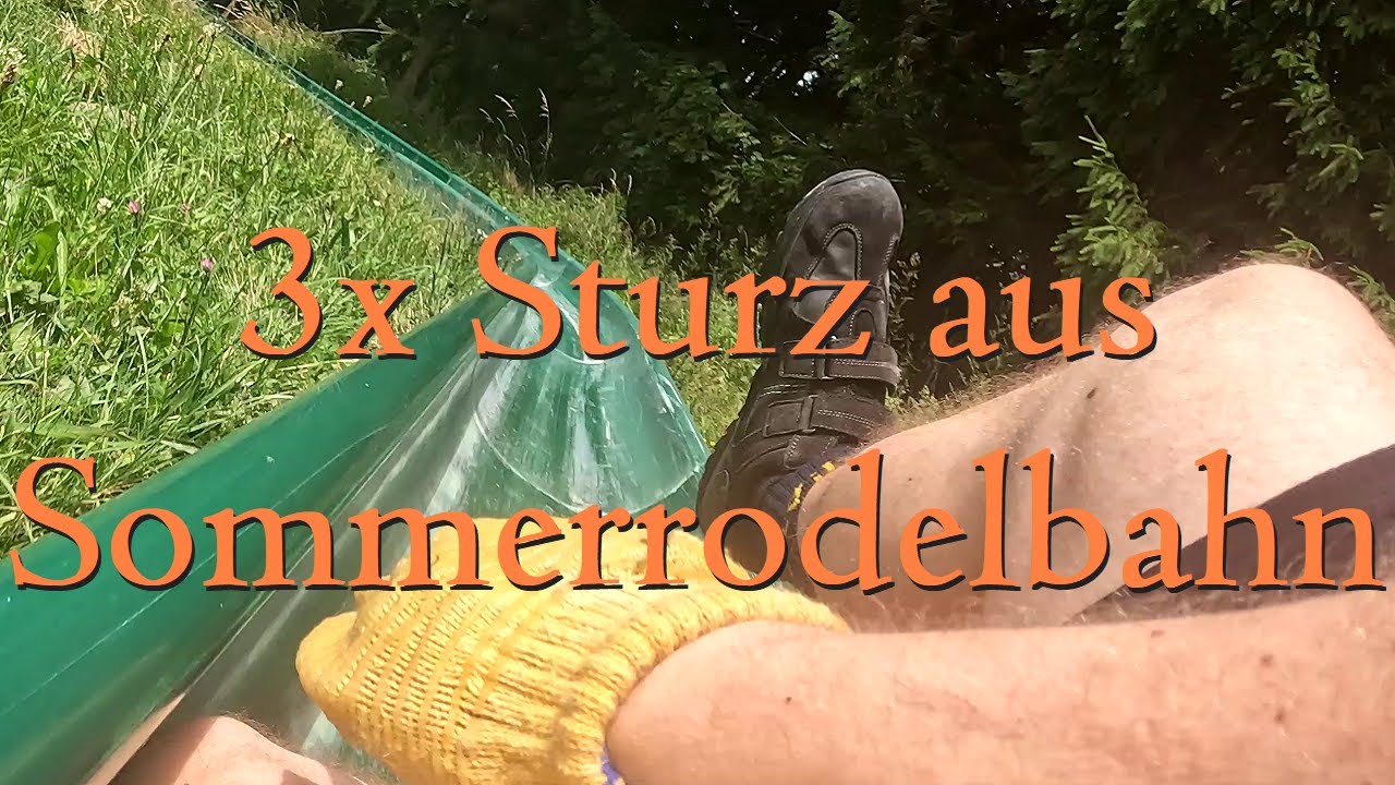 Dreimal aus der Sommerrodelbahn gefallen Schliersee Bergalm 2023