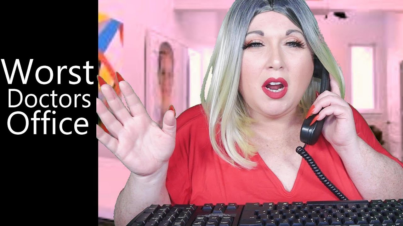 ASMR Worst Doctors Office | Gum Chewing, Southern Accent, Typing, Office Phone, Rude Receptionist RP