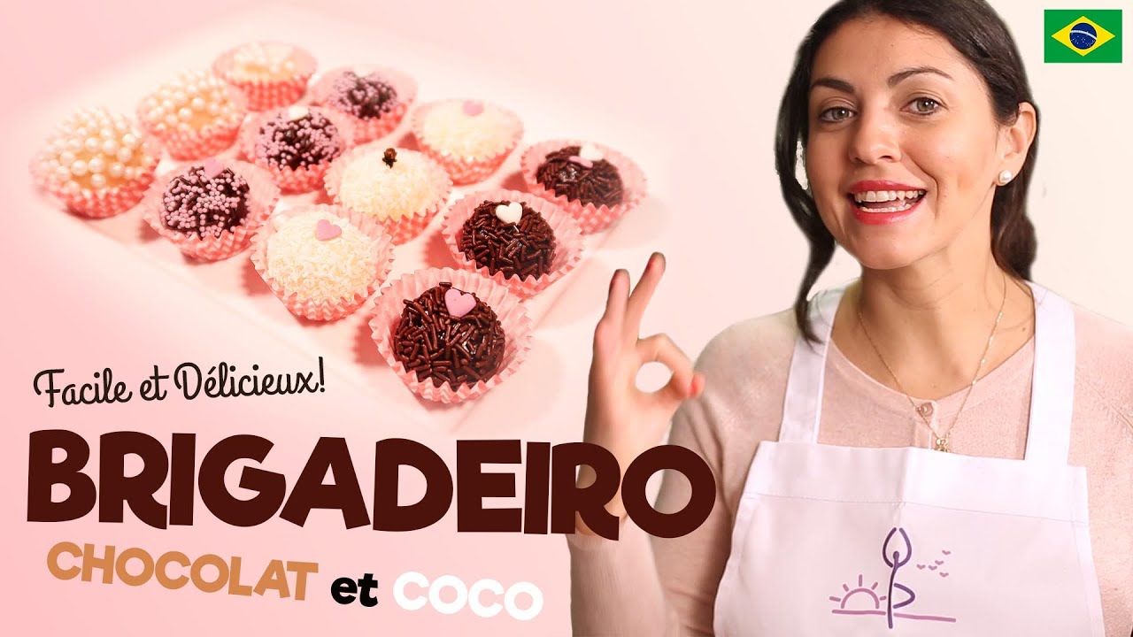 BRIGADEIRO Chocolat et Coco - DESSERT original Anniversaires, Fêtes ou Goûters  🍪😋😍✨
