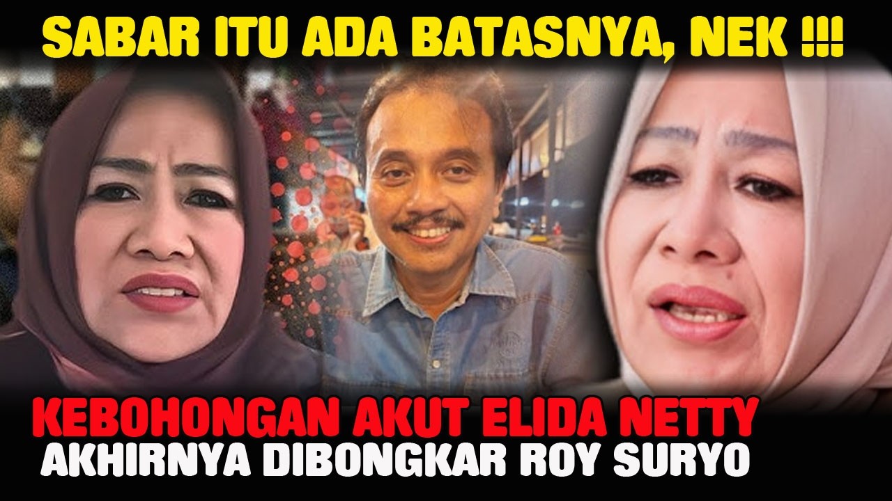 Akhirnya Roy Suryo Berani Bongkar Kebohongan Elida Netty dan Eggi Sudjana