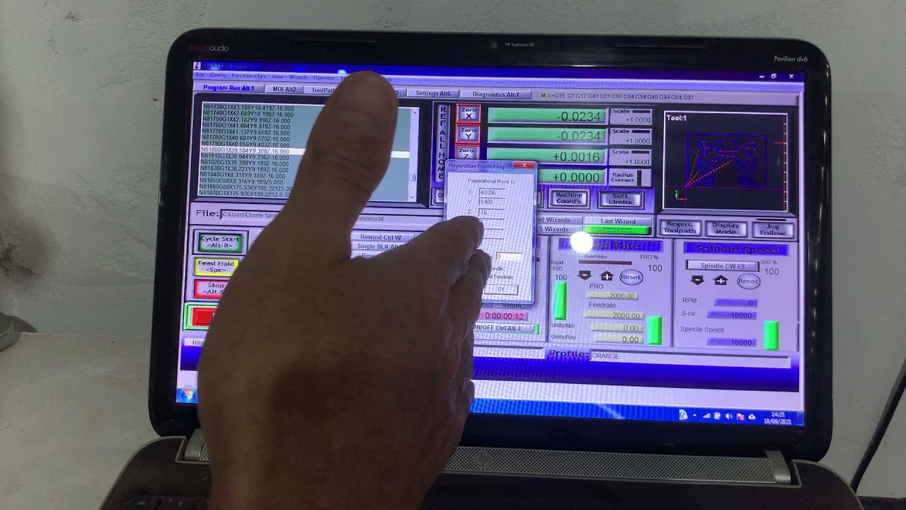 A fresa quebrou no meio do trabalho o que fazer como continuar cnc router