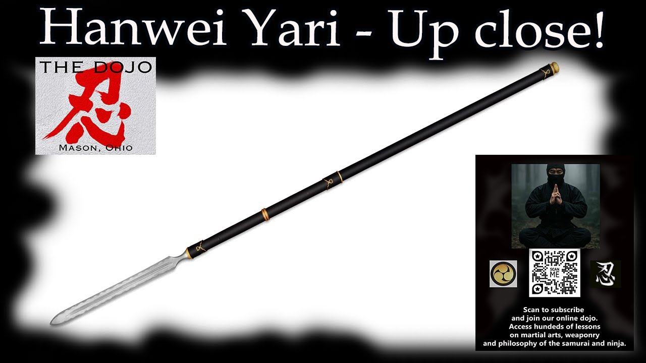 Самурайское копье Hanwei крупным планом.
