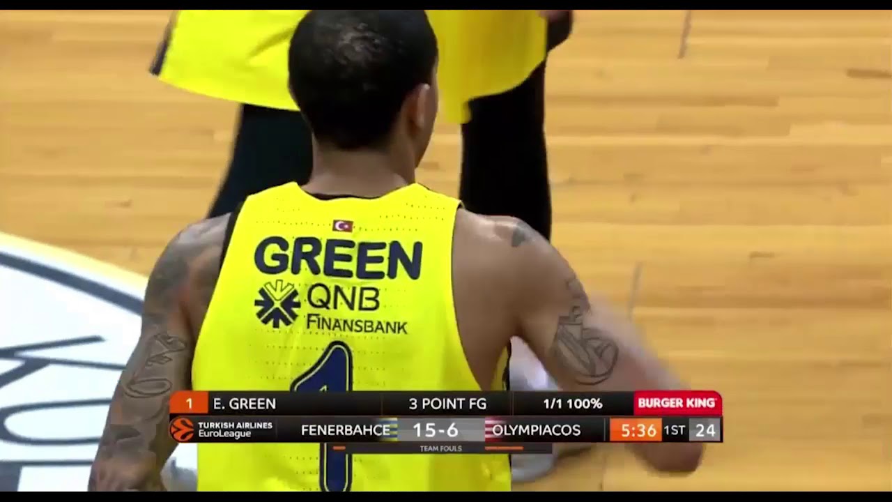 Erick Green highlights (Fenerbahce-Olympiacos: 90-75)