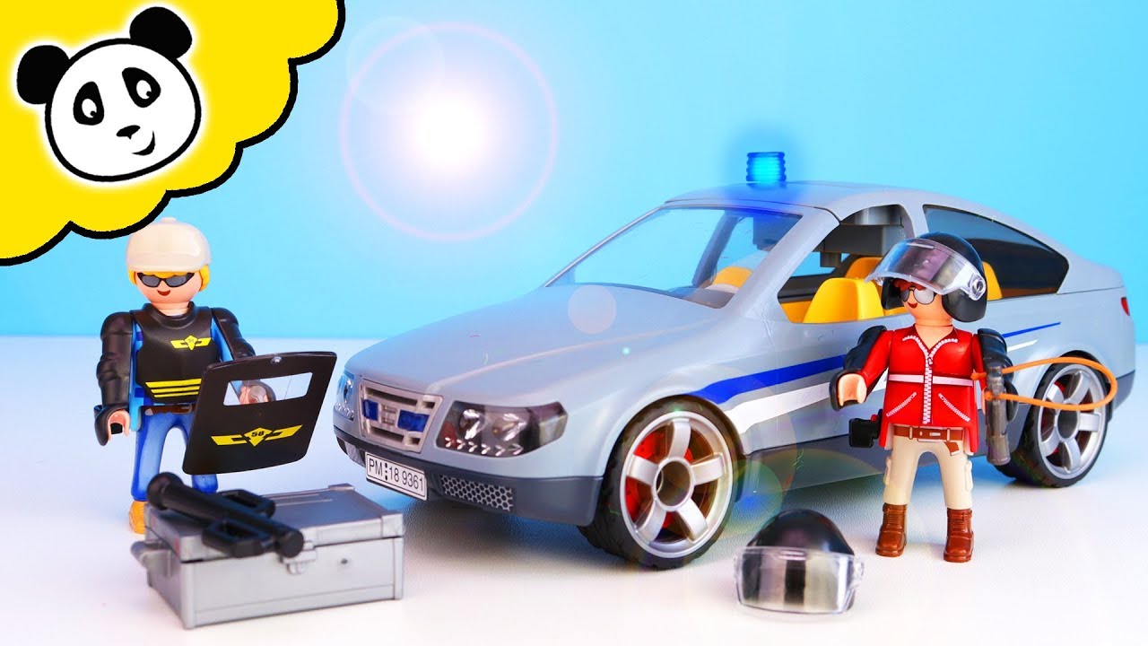 Playmobil Polizei - Einsatz im Polizei Zivilauto - Spielzeug auspacken & spielen - Pandido TV