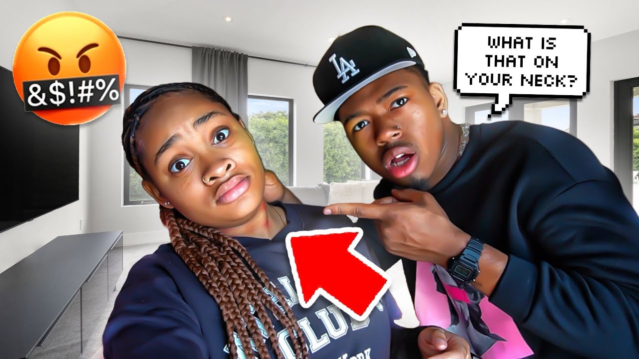 HICKEY PRANK ON CRAZY BOYFRIEND😳!! *GONE WRONG*