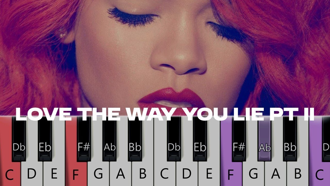 Rihanna ft Eminem - Love The Way You Lie, Pt 2 (FULL Piano Tutorial)