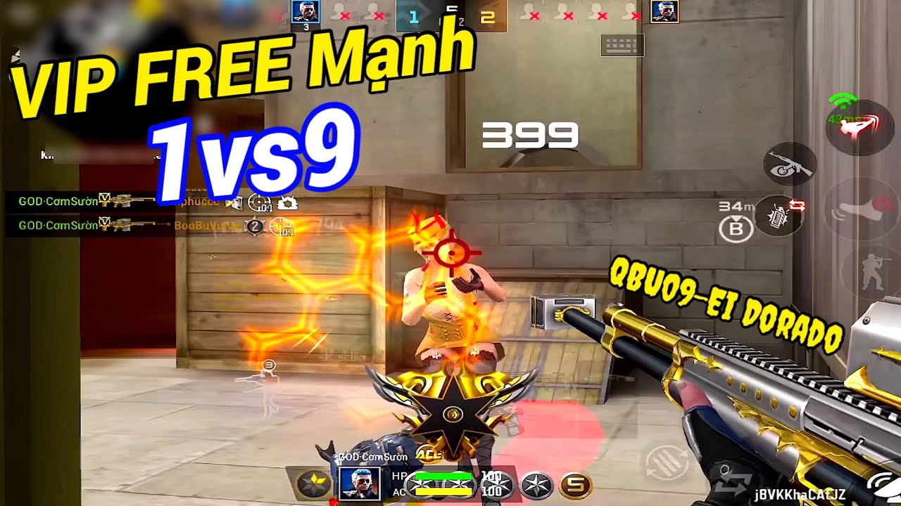 CF LEGENDS | QBU09-El Dorado - VIP FREE 1vs9 và Liên Hoàn Lời Khen Từ Đồng Đội 😍